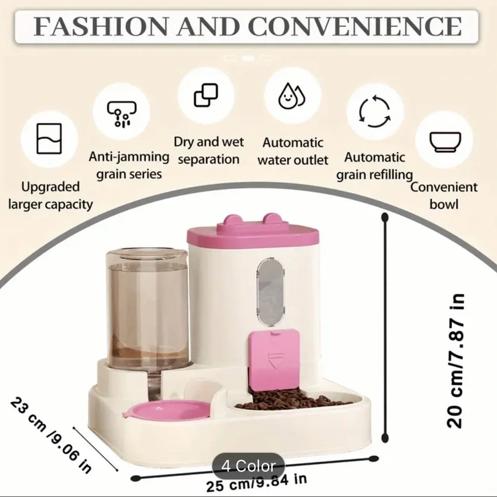 Automatic Pet Feeder with Water Dispenser